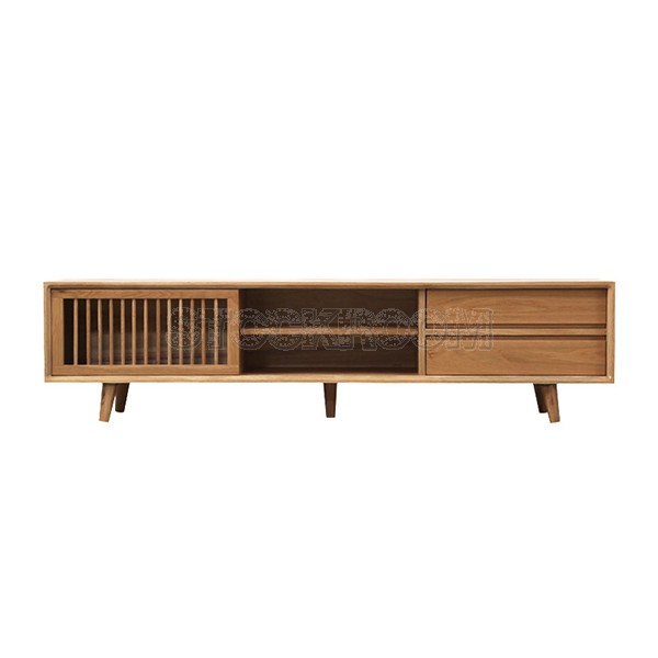 Casper Solid Oak Wood TV Cabinet