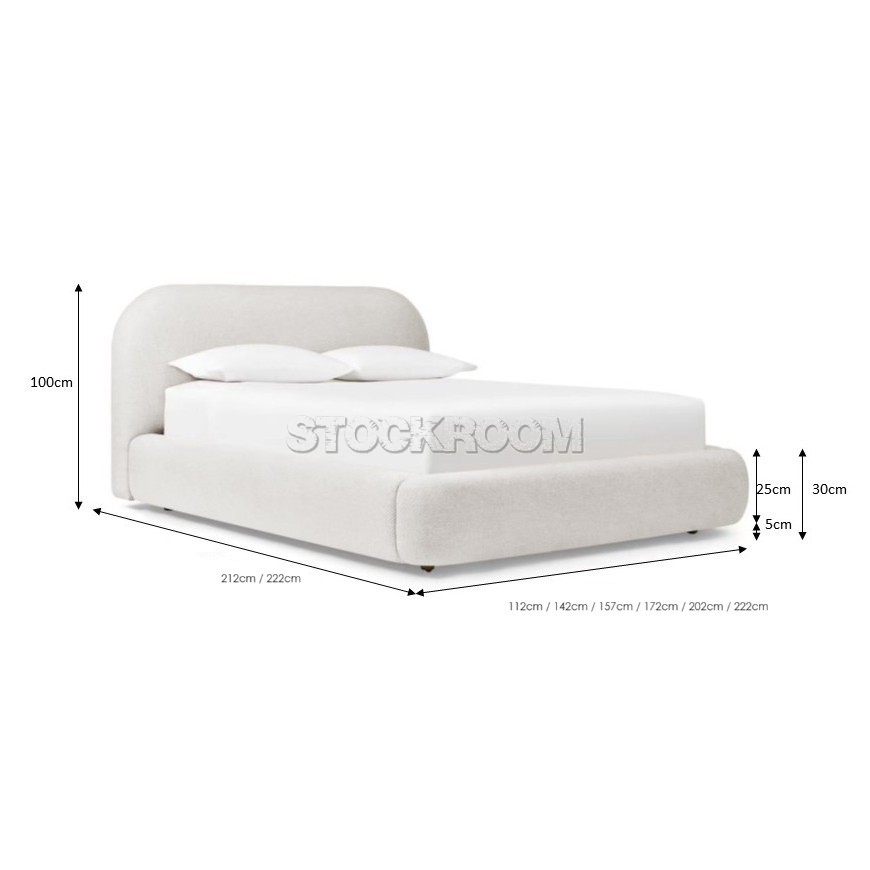 Cedar Fabric Upholstered Storage Bed Frame