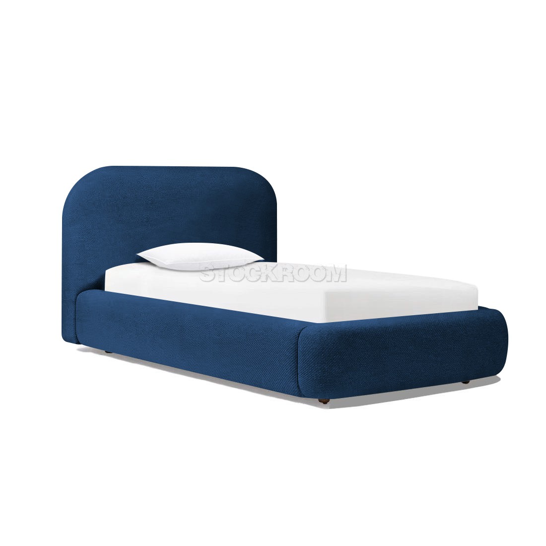 Cedar Fabric Upholstered Storage Single Bed Frame
