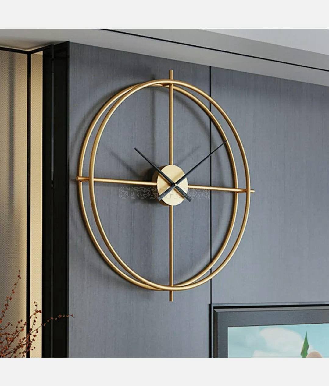 Celina Double Rim Minimalistic Designer Wall Clock