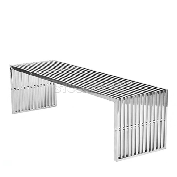 Celso Stainless Steel Outdoor Bench