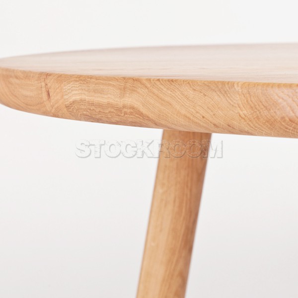 Chara Solid Oak Wood Table