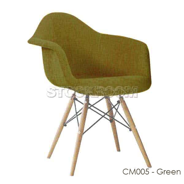 Charles Eames DAW Style Chair - Upholstered - Full Fabric