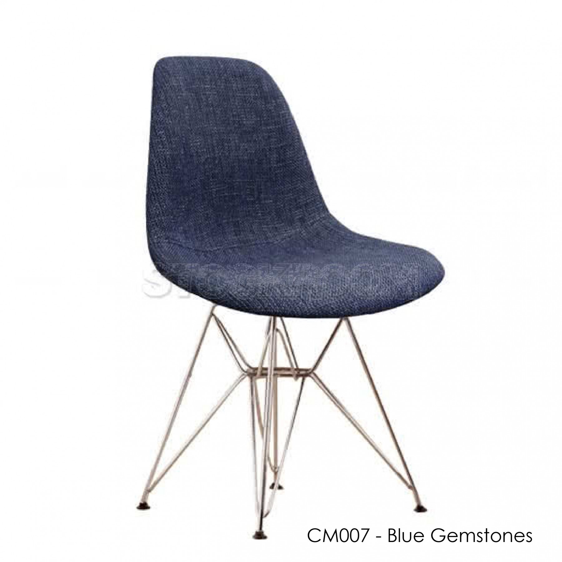 Charles Eames DSR Style Dining Chair - Upholstered - Full Fabric