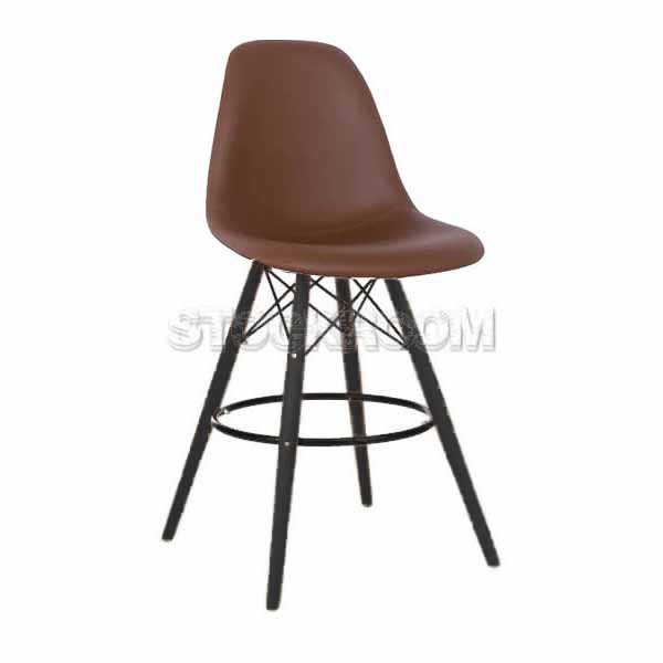 Charles Eames DSW Style Bar Stool - Leather Version