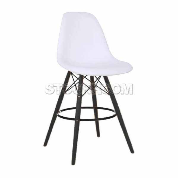 Charles Eames DSW Style Bar Stool - Leather Version