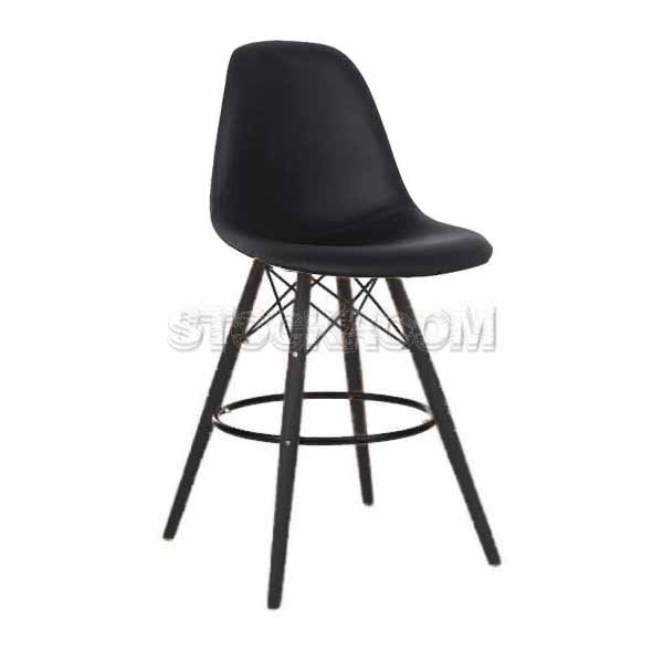 Charles Eames DSW Style Bar Stool - Leather Version