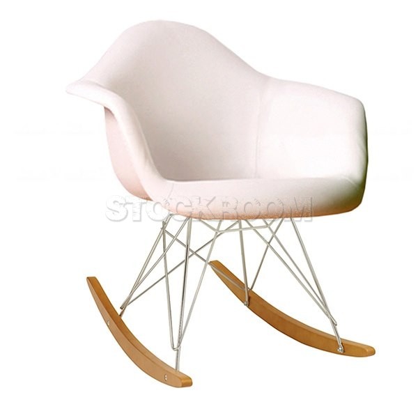 Charles Eames Style Rocking Chair - Leather Version