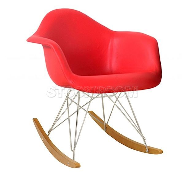 Charles Eames Style Rocking Chair - Leather Version