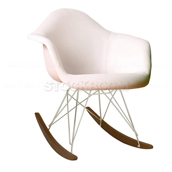 Charles Eames Style Rocking Chair - Leather Version