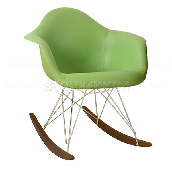 Charles Eames Style Rocking Chair - Leather Version