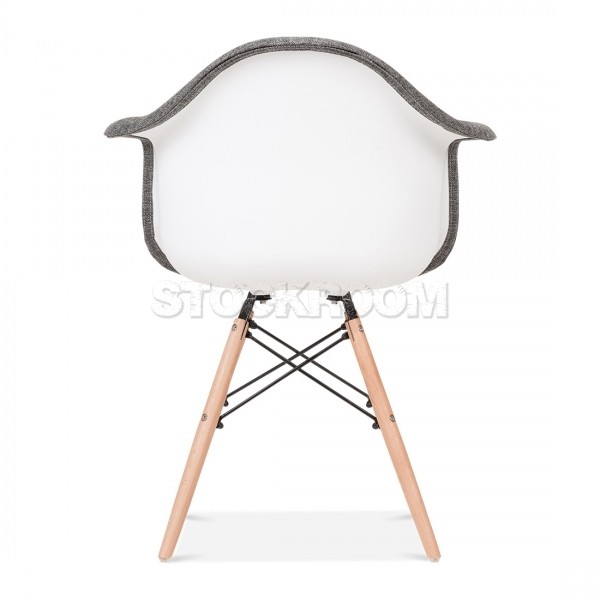 Charles Eames Upholstered DAW Style Chair - Half Fabric