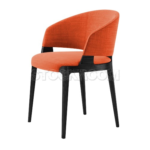 Chenille Dining Armchair - Fabric