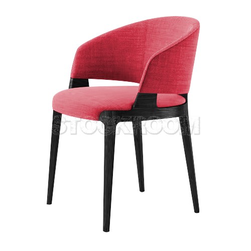 Chenille Dining Armchair - Fabric