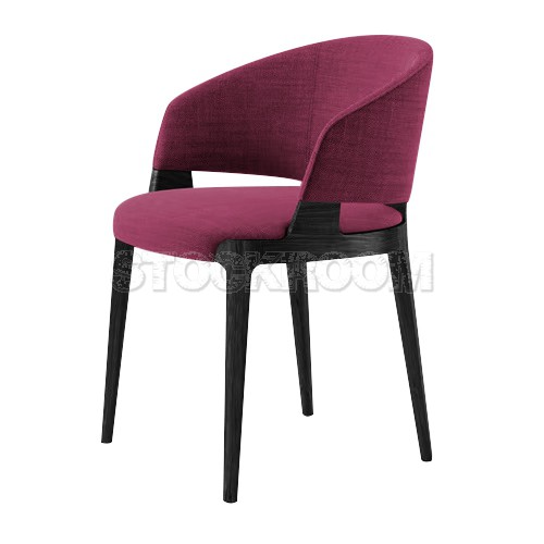 Chenille Dining Armchair - Fabric