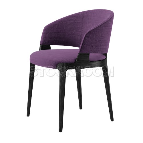 Chenille Dining Armchair - Fabric