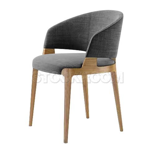 Chenille Dining Armchair - Fabric