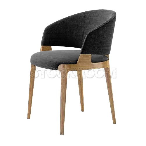 Chenille Dining Armchair - Fabric