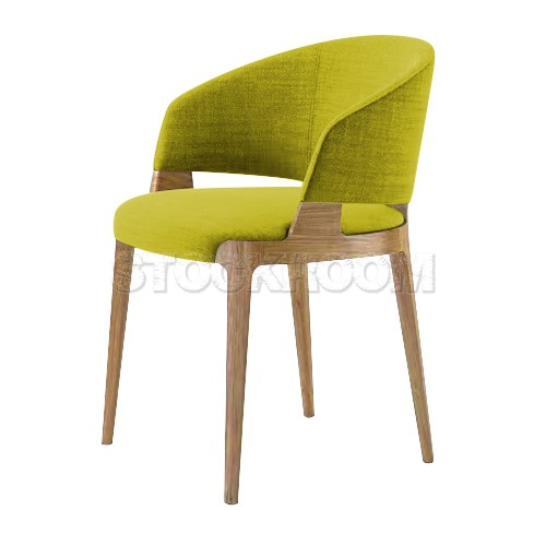 Chenille Dining Armchair - Fabric