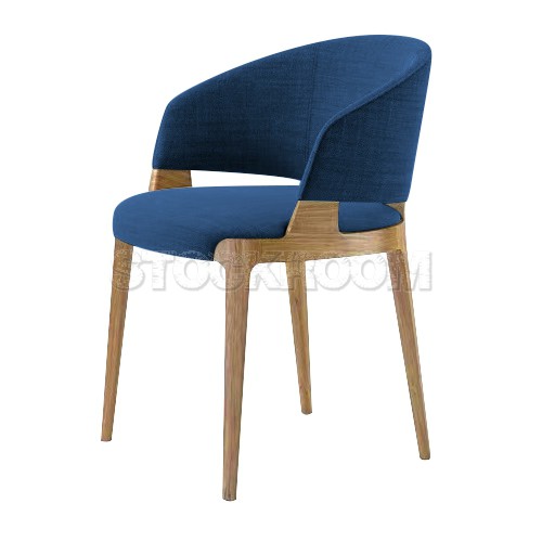 Chenille Dining Armchair - Fabric