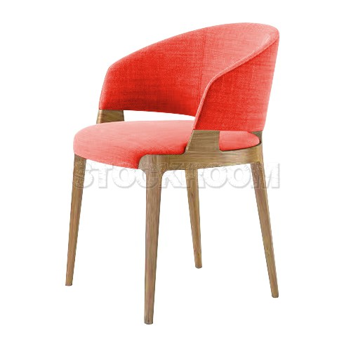 Chenille Dining Armchair - Fabric