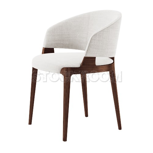 Chenille Dining Armchair - Fabric