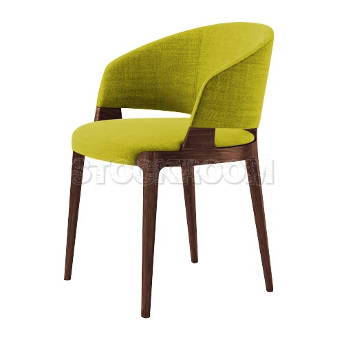 Chenille Dining Armchair - Fabric