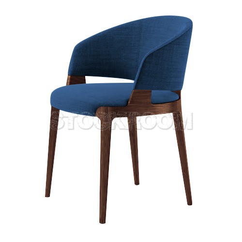 Chenille Dining Armchair - Fabric