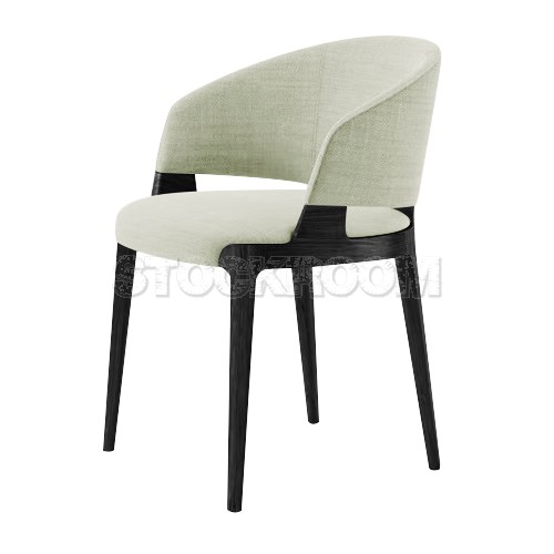 Chenille Dining Armchair - Fabric