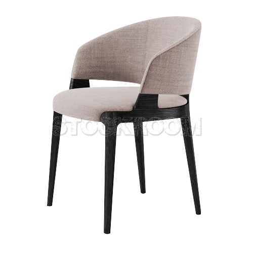 Chenille Dining Armchair - Fabric