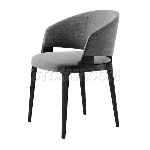 Chenille Dining Armchair - Fabric