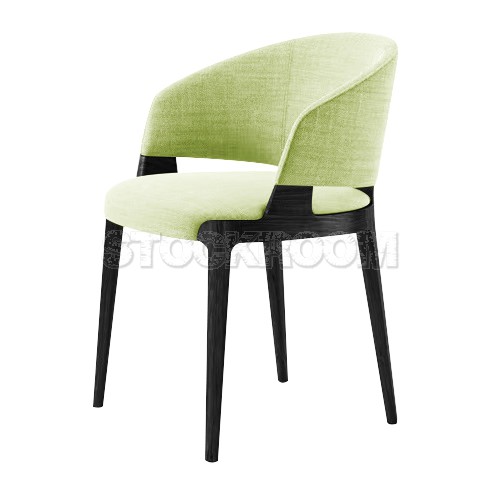 Chenille Dining Armchair - Fabric