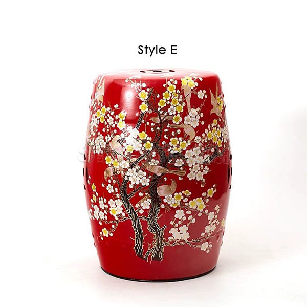 Chinese Style Ceramic Drum Stool