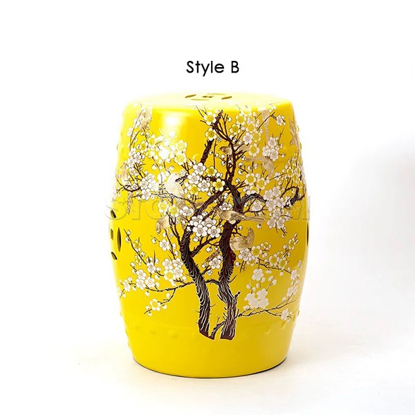 Chinese Style Ceramic Drum Stool