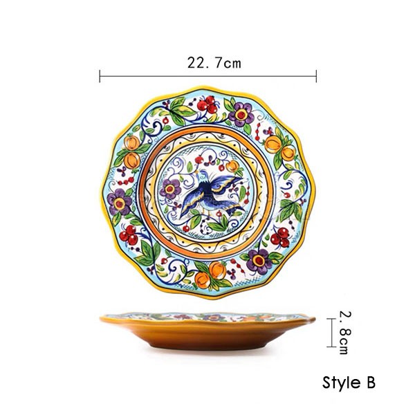 Chinese Style Colorful Plate