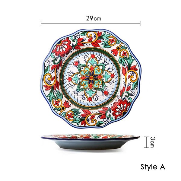 Chinese Style Colorful Plate