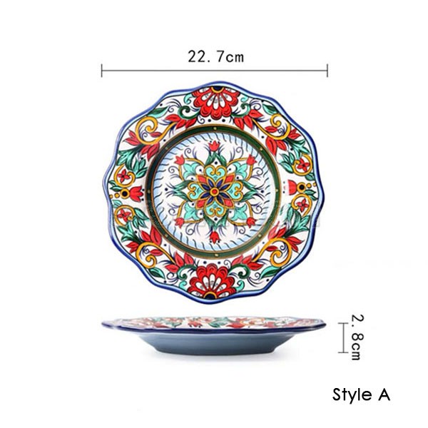 Chinese Style Colorful Plate