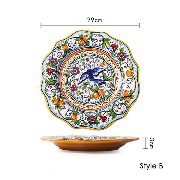 Chinese Style Colorful Plate