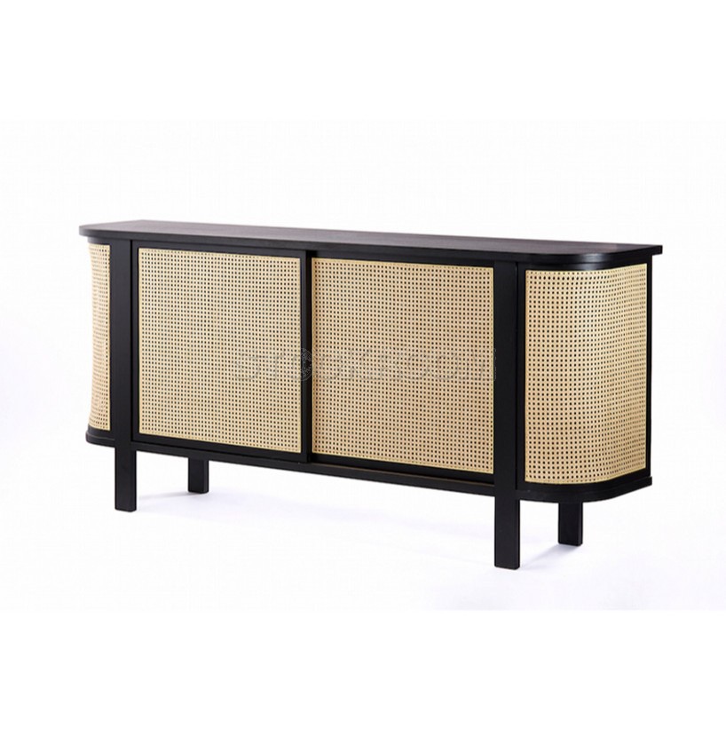 Chloe Contemporary Woven Cane Sideboard / Cabinet / Console