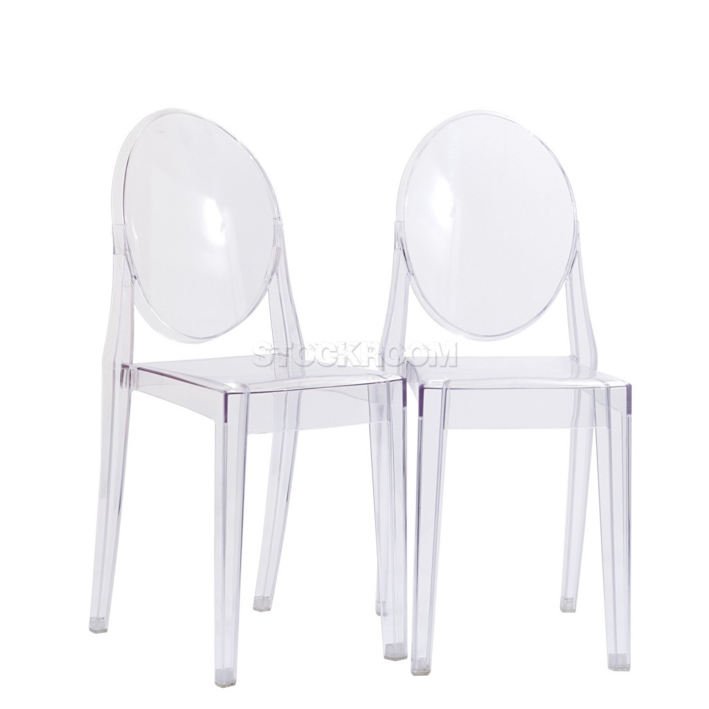 Victoria Ghost Style Chair / Stackable Dining Chair