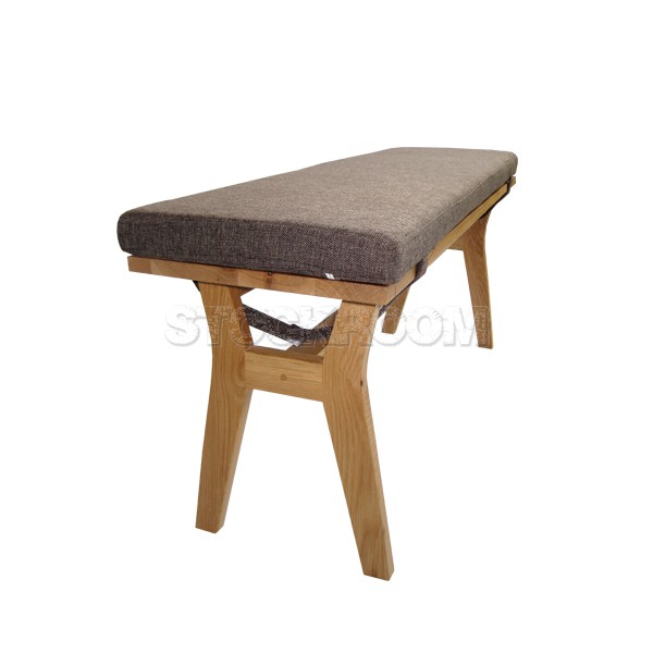 Clinelle Upholstered Solid Wood Bench