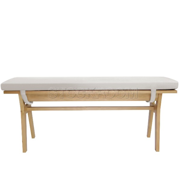 Clinelle Upholstered Solid Wood Bench