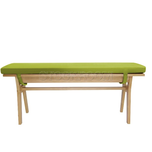 Clinelle Upholstered Solid Wood Bench