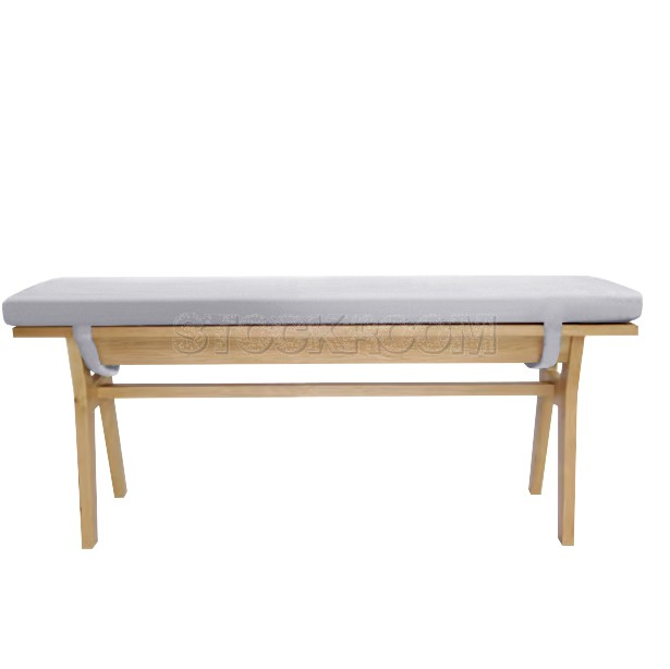 Clinelle Upholstered Solid Wood Bench