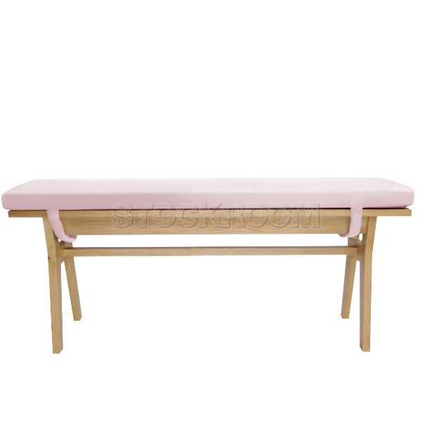 Clinelle Upholstered Solid Wood Bench