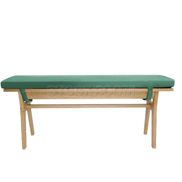 Clinelle Upholstered Solid Wood Bench