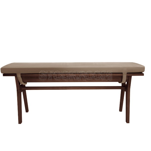 Clinelle Upholstered Solid Wood Bench