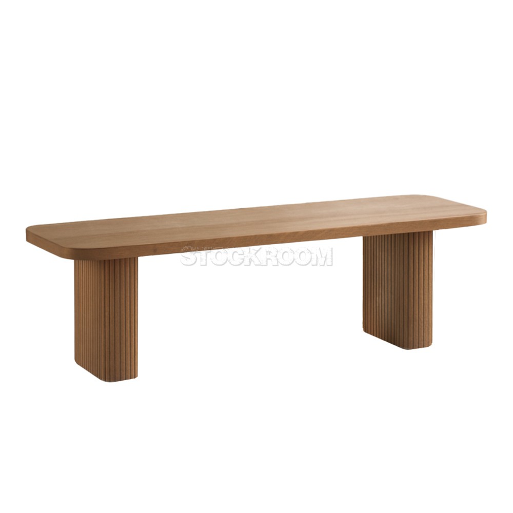 Clover Solid Oak Wood Dining Table