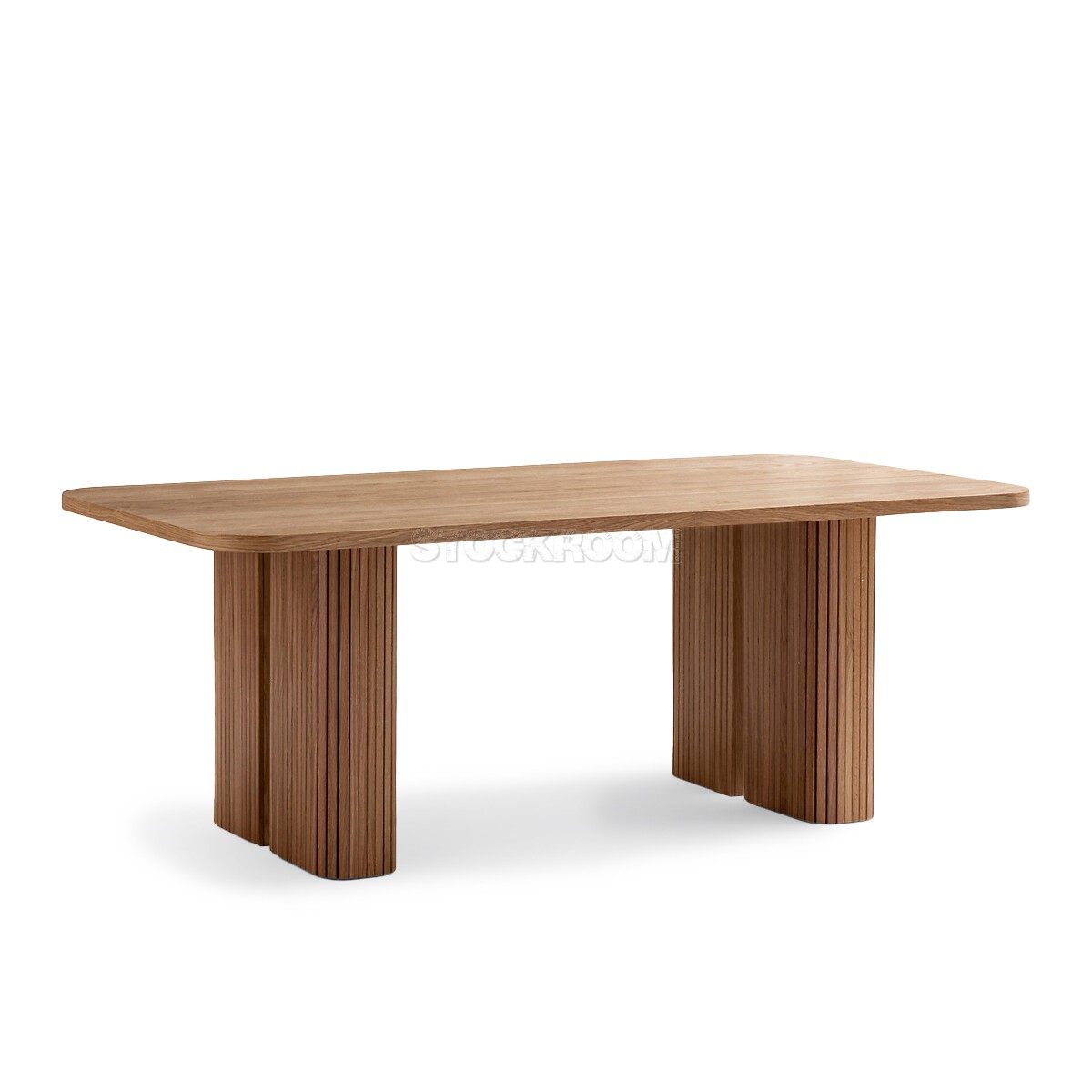 Clover Solid Oak Wood Dining Table