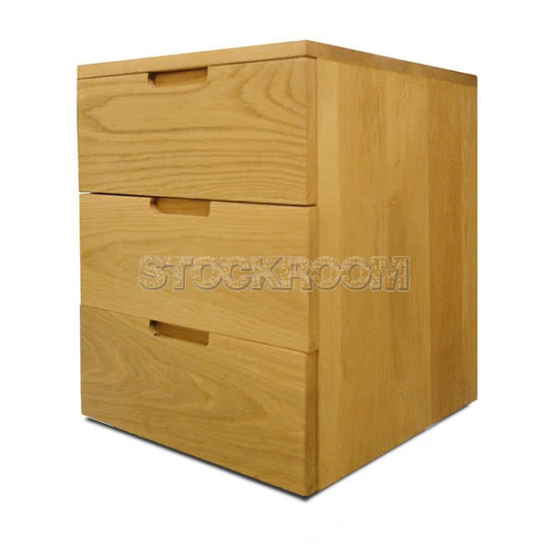 Pentti Solid Wood 3 Drawers Cabinet